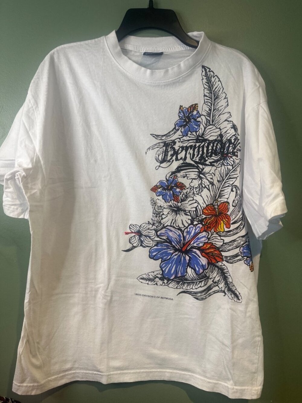 Davidson’s of Bermuda 100% Cotton T Shirt Size XXL Classic Casual Tee beach